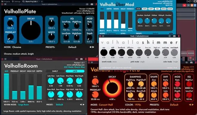 [一键安装免激活版经典混响插件套装] ValhallaDSP bundle 2025.12-V.R [WiN, MacOSX]（60MB+20MB)-匠心音频资源网