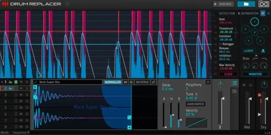[实时自适应鼓组替换和处理工具] UVI DrumReplacer v1.3.2-R2R [WiN]（73.7MB）-匠心音频资源网