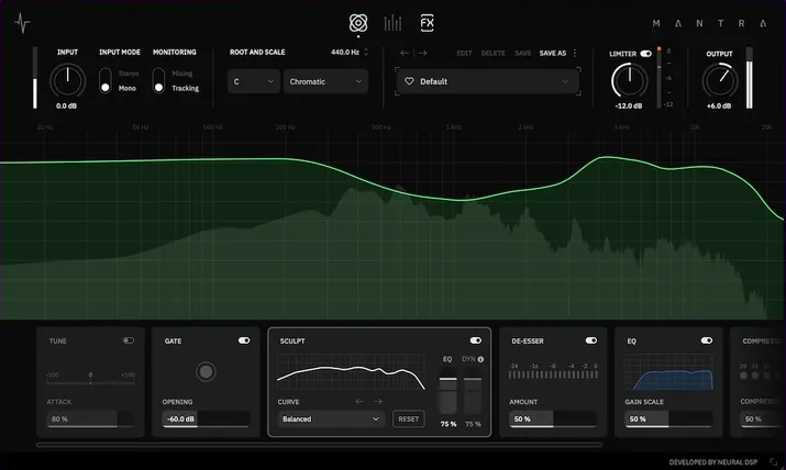 [一站式智能人声处理器] Neural DSP Mantra v1.0.1 U2B [MacOSX/WIN]（152MB+47MB）-匠心音频资源网