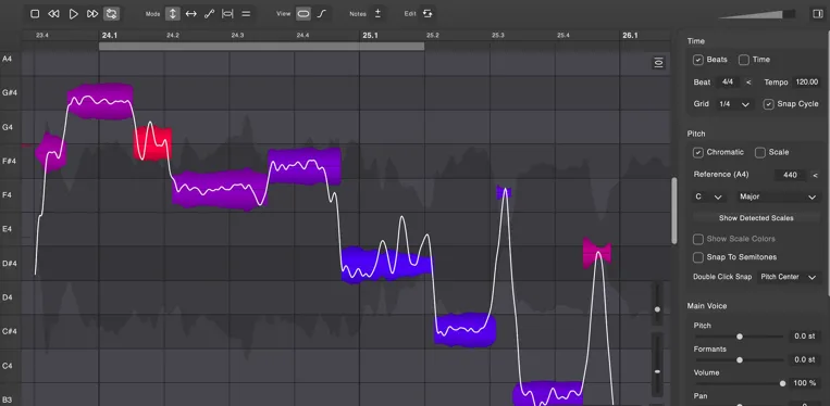 [比 Melodyne 好用的人声编辑和音高修正工具] DoublePi Technologies Vovious v1.0.10-VR [WiN, MacOSX]（14MB+24MB）-匠心音频资源网