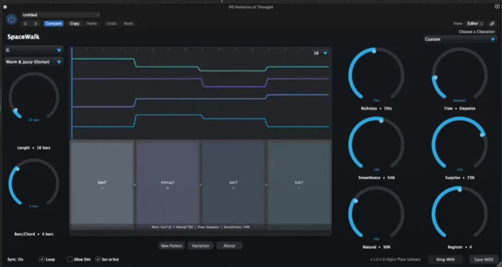 [氛围和弦进行生成器] Higher Plane SpaceWalk (Ambient Chord Progression Generator) v1.1.4 [WiN]（26.72MB）-匠心音频资源网