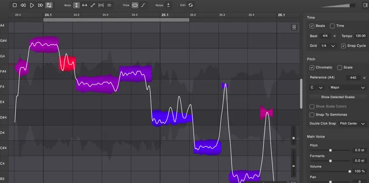 [比 Melodyne 好用的人声编辑和音高修正工具] DoublePi Vovious v1.0.12-V.R [WiN, MacOSX]（14MB+24MB）-匠心音频资源网