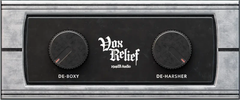 [提升人声清晰度处理插件] 194dB Audio VoxRelief Lite v1.0.0 VST3 AU AAX [WiN, MacOSX]（69.4MB)-匠心音频资源网