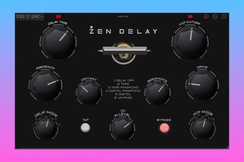 [滤波器延迟效果器] Erica Synths Zen Delay Virtual v1.0.0 [WiN, MacOSX]（17.1MB+97.7MB)-匠心音频资源网