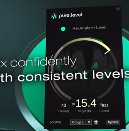 [AI 驱动的电平控制工具] Sonible Pure Level v1.0.0-R2R [WiN]（21.43MB）-匠心音频资源网